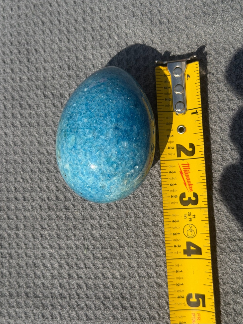 Vintage Blue Stone Egg - Picture 6 of 6